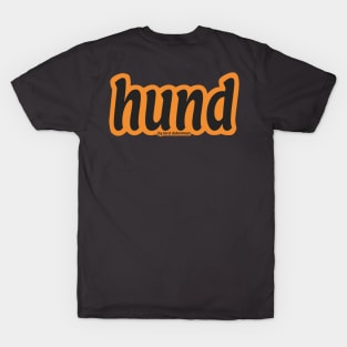 "HUND" TEXT LOGO ORANGE-BEIGE by LORD DOBERMAN T-Shirt